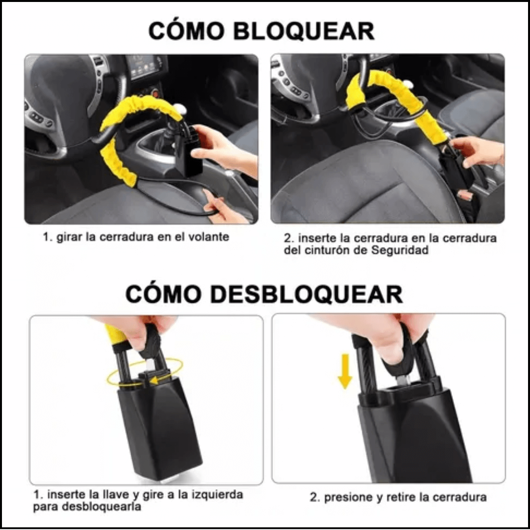 Traba Volante al Cinturón de Seguridad - Cuida lo que es tuyo