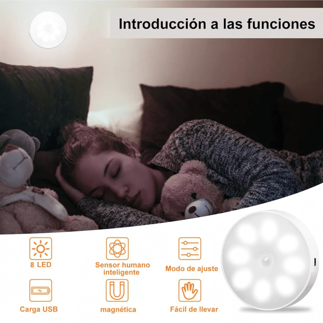 Luces Led Pack 3 Und con sensor de movimiento
