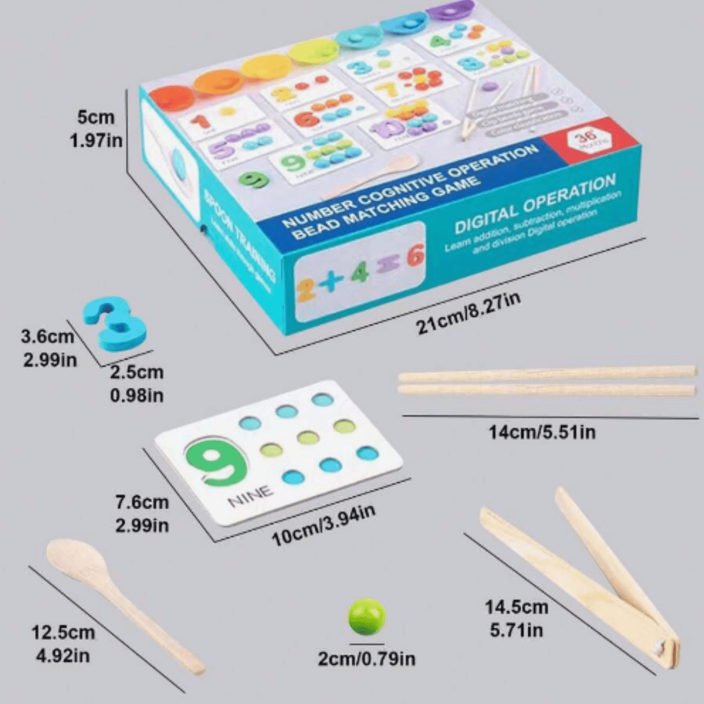 JUEGO DE MATEMATICAS MONTESSORI-APRENDE JUGANDO