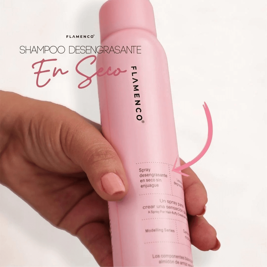 Flamenco Shampoo Desengrasante Spray en Seco
