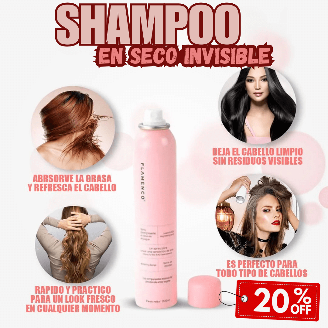 Flamenco Shampoo Desengrasante Spray en Seco