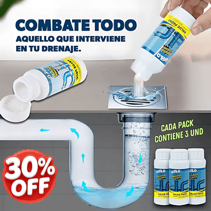 Destapador De Drenage y Cañeria 110 Grs (pack 3 unidades)