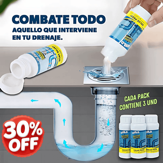 Destapador De Drenage y Cañeria 110 Grs (pack 3 unidades)