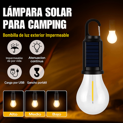 Lampara Solar + USB (Pack 2 Und)