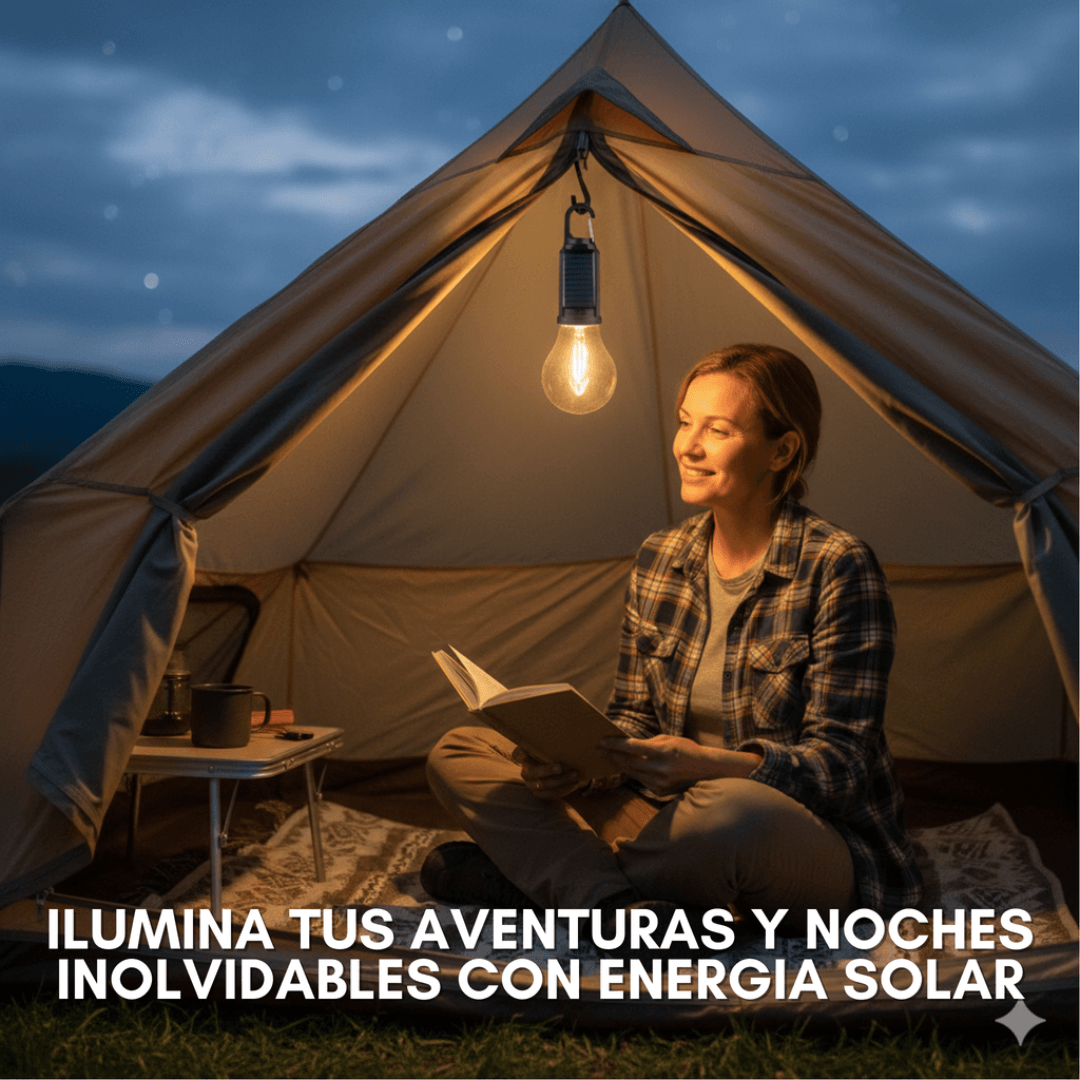 Lampara Solar + USB (Pack 2 Und)