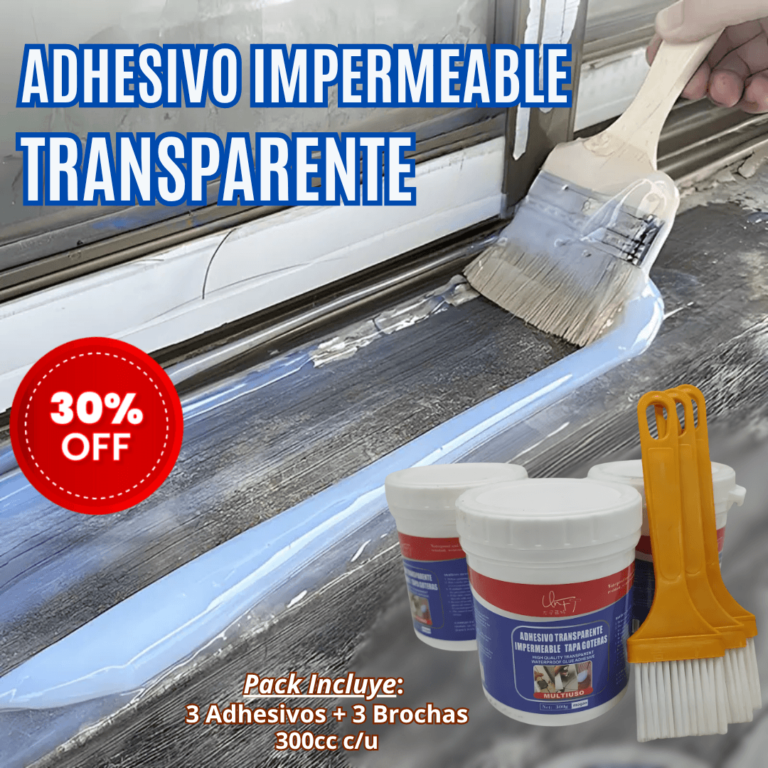 Pack 3 Und Adhesivo Adherente Impermeable 300cc