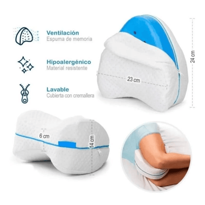 Cojin Almohada Ortopedica - El alivio que tu espalda y rodillas necesitan