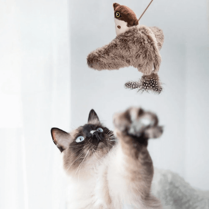 Peluche ave Interactivo eléctrico para gatos