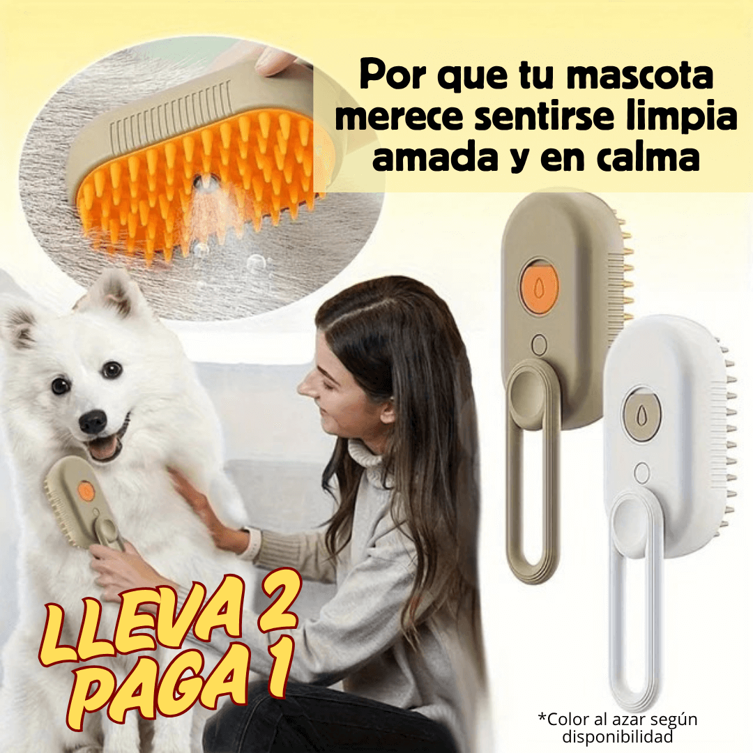 Cepillo de Vapor Mascota Con Mango 3 En 1 Vapor PetCare